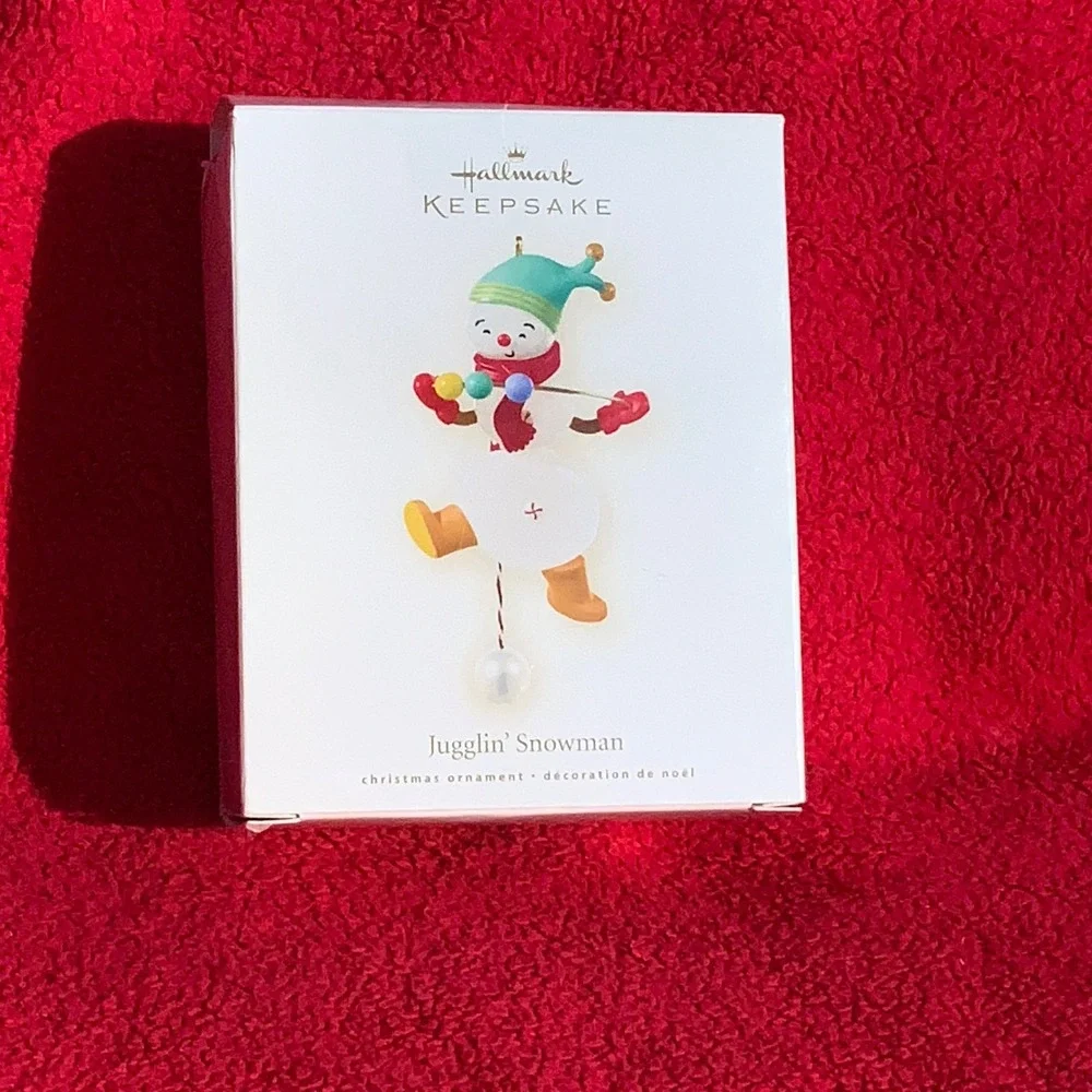 Hallmark Keepsake Jugglin' Snowman Christmas‎ Ornament Dated 2008 NIB